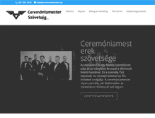 Tablet Screenshot of ceremoniamester.org